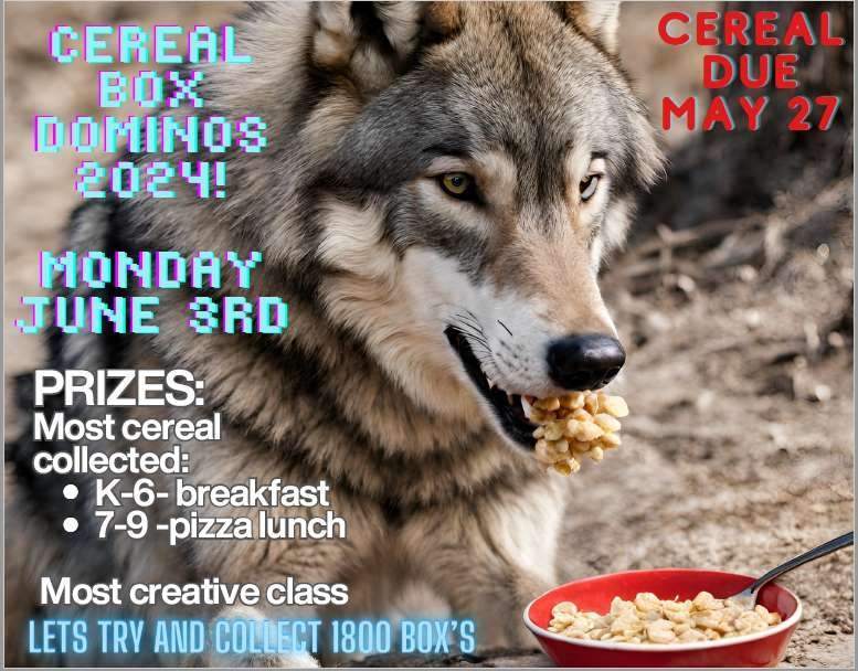 cereal box dominos
